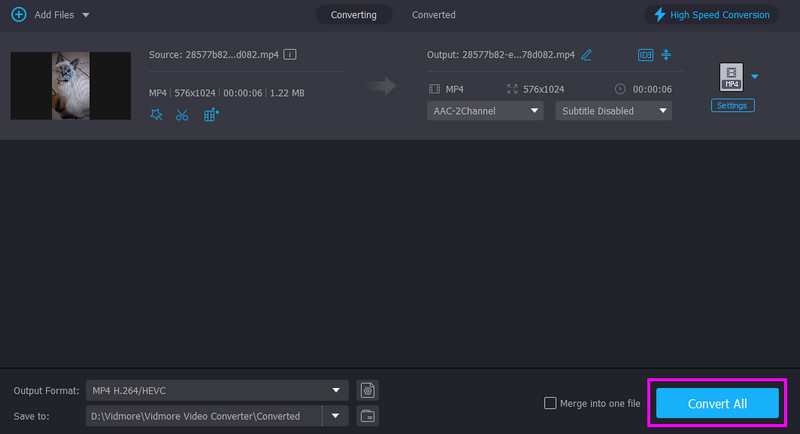 Schaltfläche „Alles konvertieren“ Vidmore