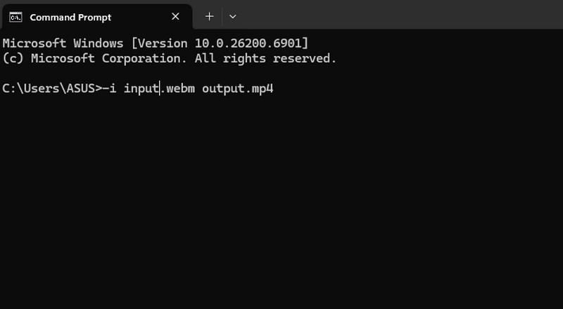 WebM in MP4 umwandeln – FFmpeg