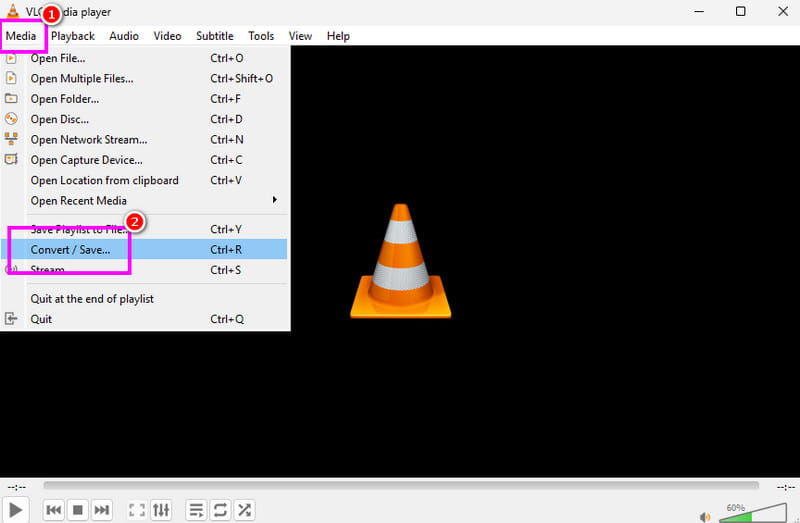 Medien konvertieren und speichern – VLC