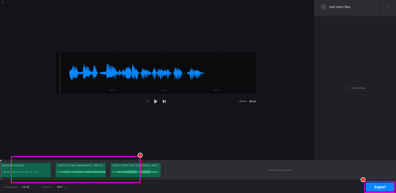 Audiodateien online zusammenfügen