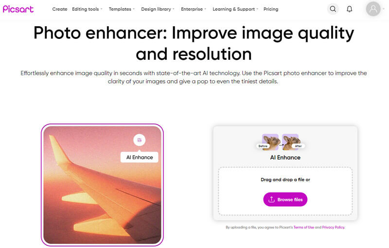 Picsart KI-Foto-Enhancer