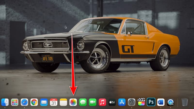 Fotos‑App anklicken