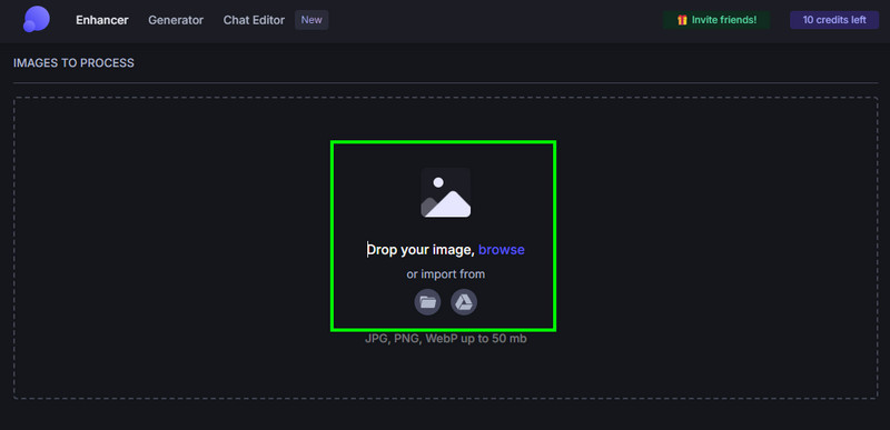 Bild hochladen durchsuchen Lets Enhance