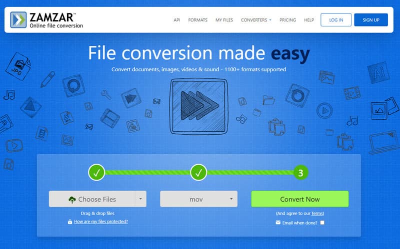 Zamzar Videokompressor
