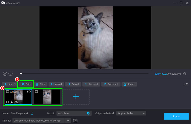 Videos anordnen und bearbeiten Vidmore