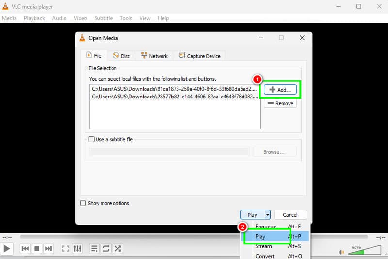 MP4‑Dateien zusammenführen VLC