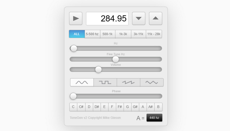 Gieson Online-Tongenerator