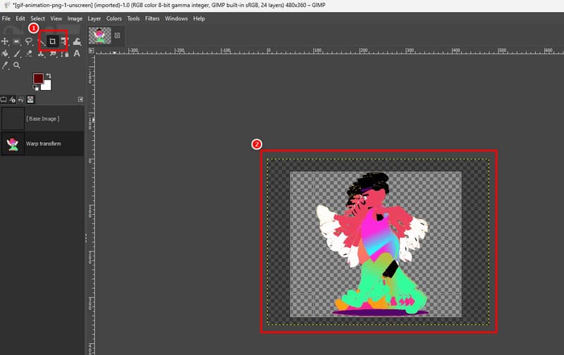GIF zuschneiden GIMP