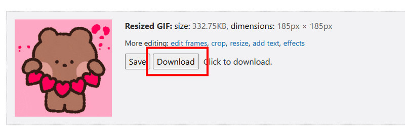 Skaliertes GIF herunterladen Gifgit