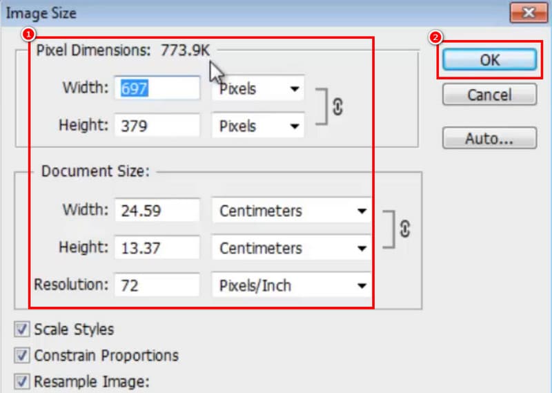GIF skalieren und speichern Photoshop