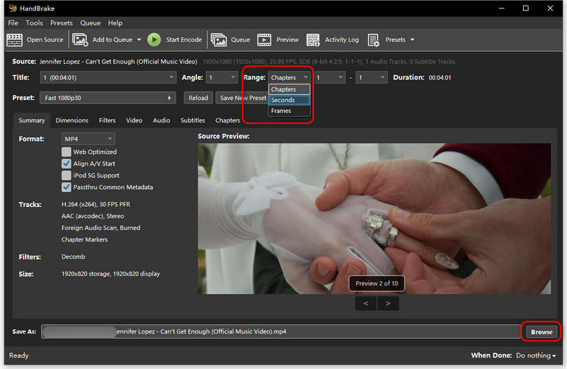 MP4 in HandBrake importieren