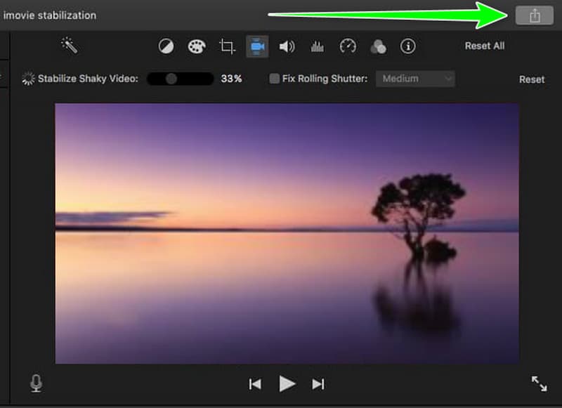 Symbol „Video aus iMovie exportieren“ speichern