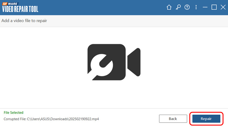 Schaltfläche „Reparieren“ – Sfware