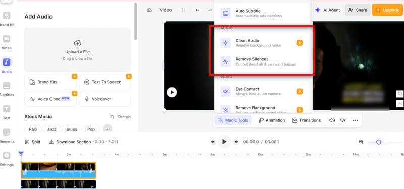 Veed Audio reparieren
