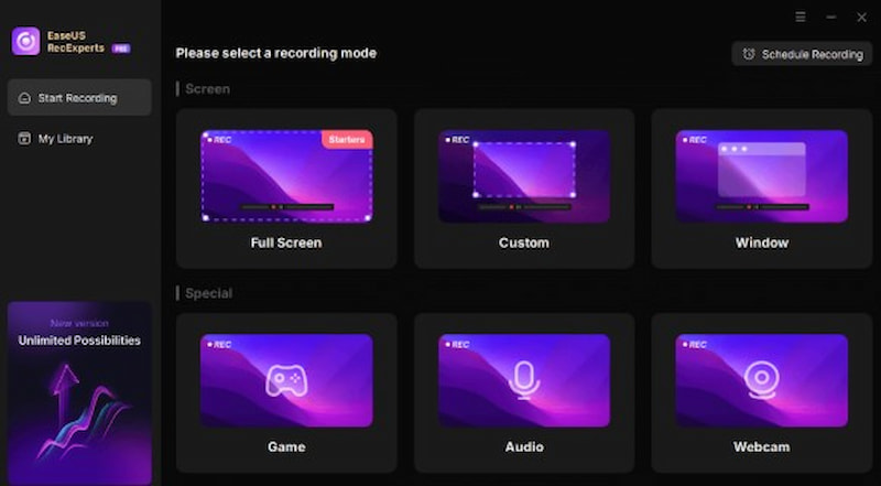 EaseUS RecExperts Rekorder für Minecraft