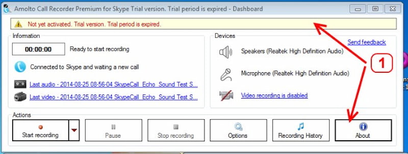 Amolto Call Recorder Skype-Anrufrekorder