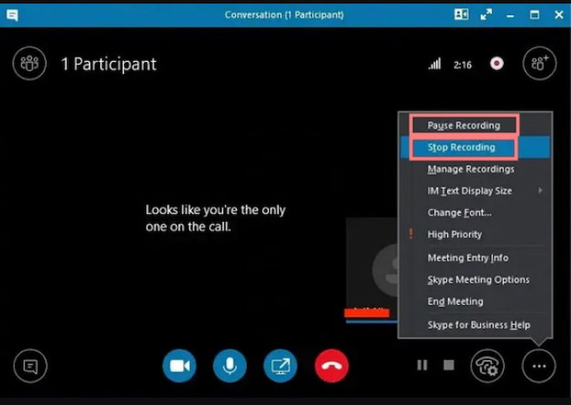 Integrierter Skype-Anrufrekorder