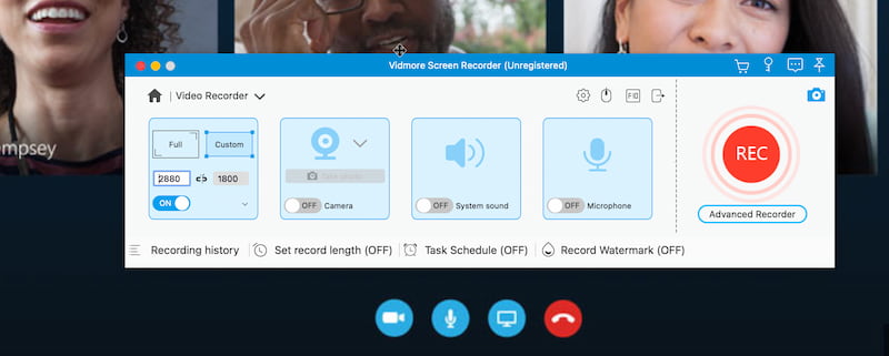 Vidmore Skype-Rekorder mit Audio