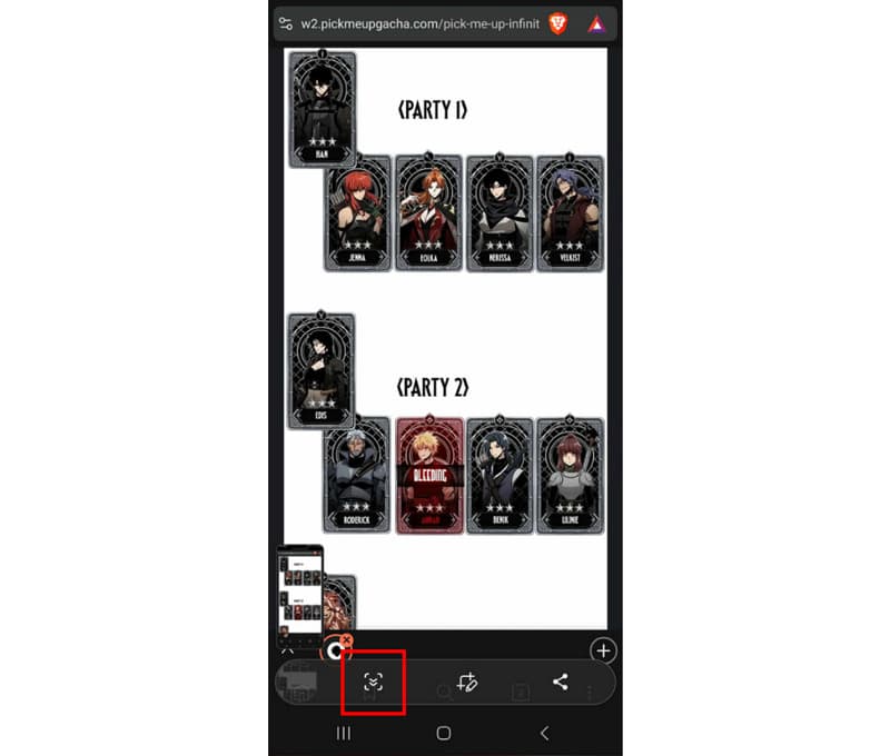 Scroll‑Screenshots aufnehmen