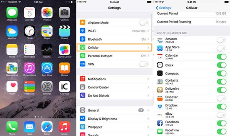 Mobile Daten aktivieren
