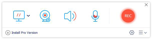 Kostenlose Online Screen Recorder-Oberfläche