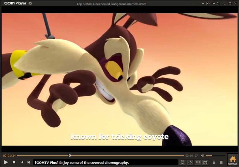 GOM Player zum Abspielen von RMVB-Dateien