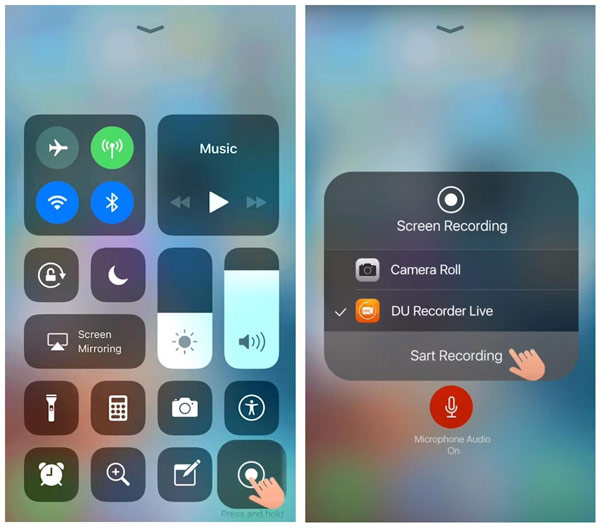 iPhone Aufnahme starten