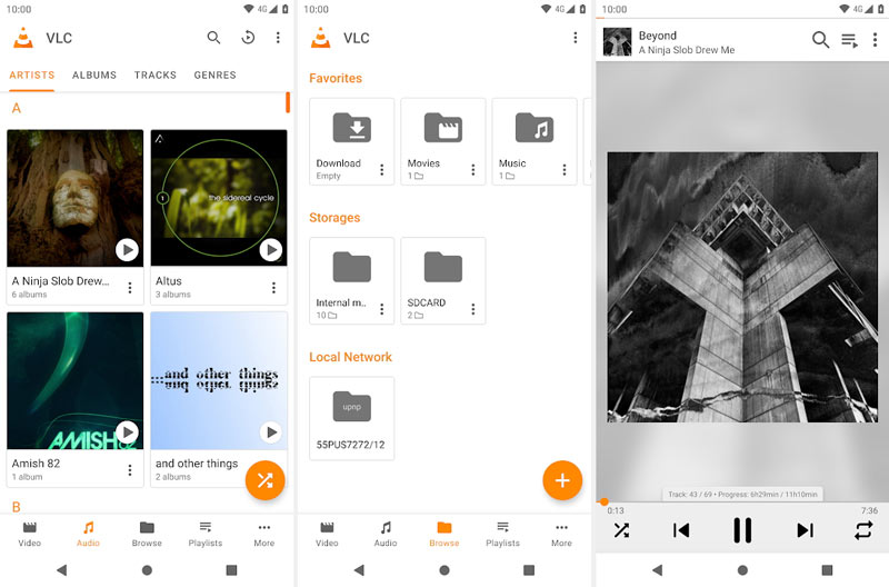 M4A‑Player für Android VLC
