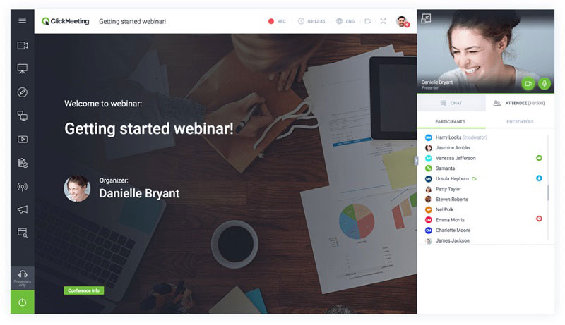 Auf ClickMeeting aufzeichnen