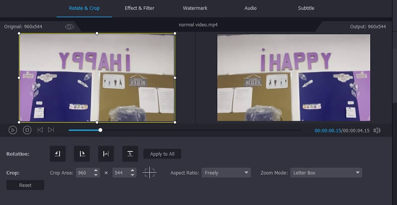Horizontale Videos posten