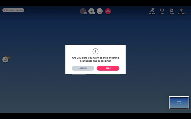 Aufzeichnung stoppen