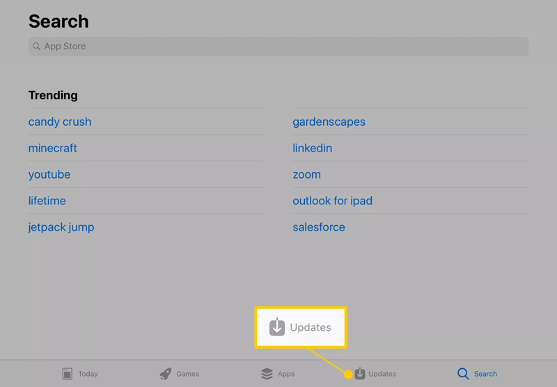 App auf dem iPad aktualisieren