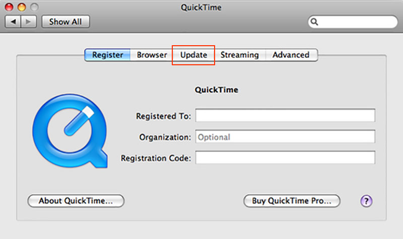 QuickTime aktualisieren