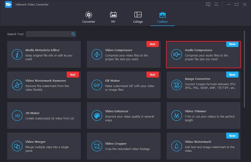 Auf Audio Compressor klicken