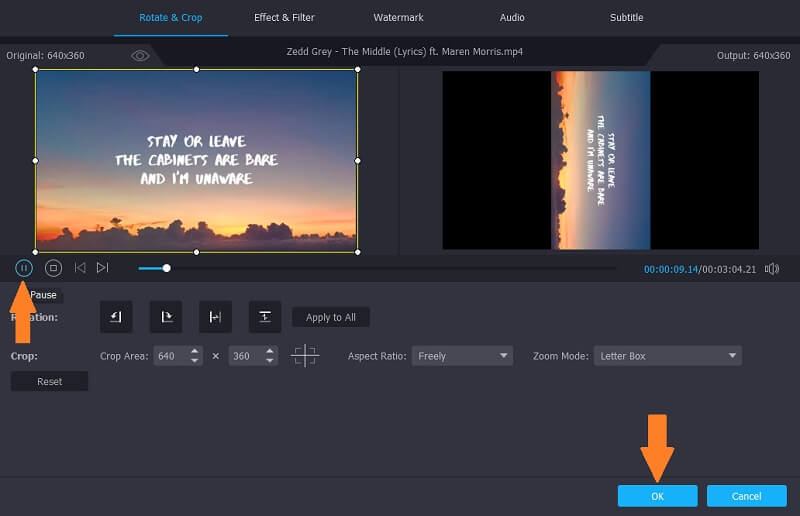 Änderungen in der Vorschau ansehen und bestätigen