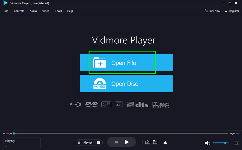 Datei öffnen Euphoria mit Vidmore hinzufügen