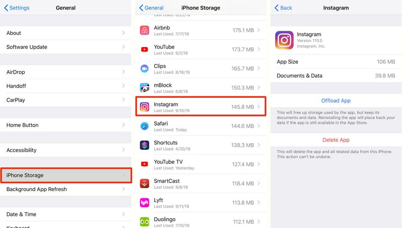 Instagram‑Cache auf dem iPhone löschen